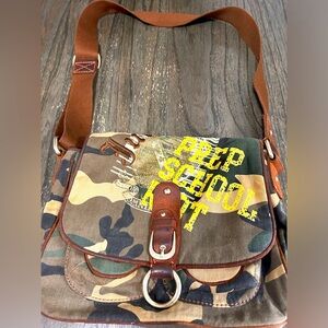 Vintage Juicy Couture camo Prep School Riot Hobo bag